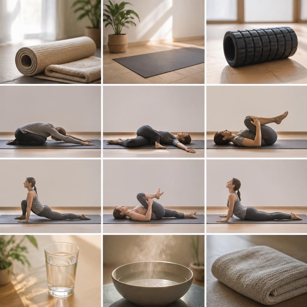 身体を温めるためのストレッチ法
